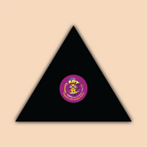 12-Inch Black Triangle Canvas Board